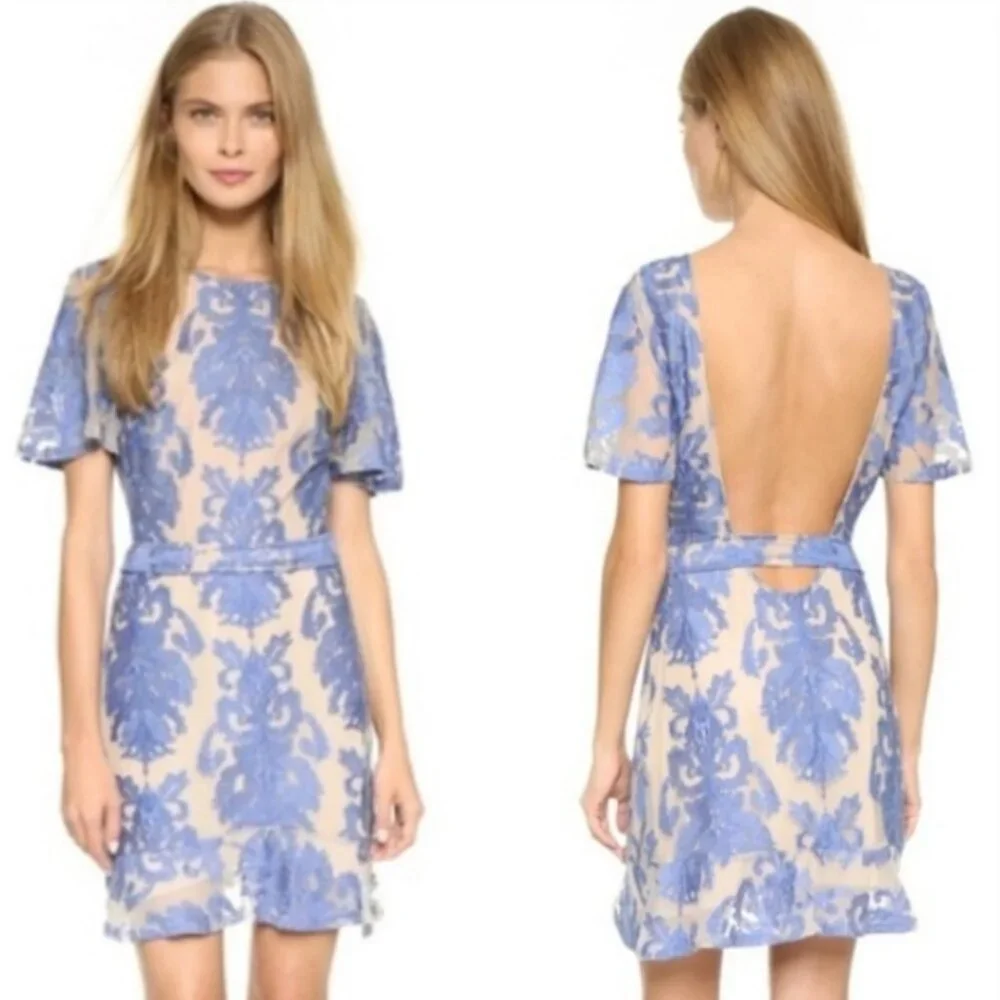 For Love & Lemons San Marcos Open Back Mini Dress - Picture 2 of 9